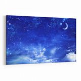 Olla 14718Y Gece Gökyüzü Görseli Yatay 30x20 cm Kanvas Tablo