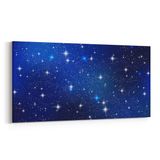 Olla 14725YD Gece Gökyüzü Görseli Yatay Dar 60x30 cm Kanvas Tablo