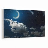 Olla 14727Y Gece Gökyüzü Görseli Yatay 30x20 cm Kanvas Tablo