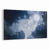 Olla 14728Y Gece Gökyüzü Görseli Yatay 30x20 cm Kanvas Tablo