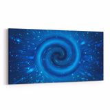 Olla 14730YD Gece Gökyüzü Görseli Yatay Dar 60x30 cm Kanvas Tablo