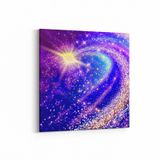 Olla 14731K Gece Gökyüzü Görseli Kare 25x25 cm Kanvas Tablo