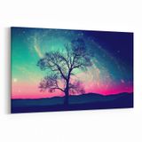 Olla 14736Y Gece Gökyüzü Görseli Yatay 30x20 cm Kanvas Tablo