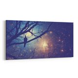 Olla 14738YD Gece Gökyüzü Görseli Yatay Dar 60x30 cm Kanvas Tablo