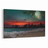 Olla 14740Y Gece Gökyüzü Görseli Yatay 30x20 cm Kanvas Tablo