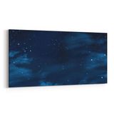Olla 14741YD Gece Gökyüzü Görseli Yatay Dar 60x30 cm Kanvas Tablo