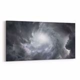 Olla 14762YD Gece Gökyüzü Görseli Yatay Dar 60x30 cm Kanvas Tablo