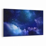 Olla 14773Y Gece Gökyüzü Görseli Yatay 30x20 cm Kanvas Tablo