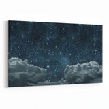 Olla 14775Y Gece Gökyüzü Görseli Yatay 30x20 cm Kanvas Tablo