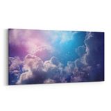 Olla 14776YD Gece Gökyüzü Görseli Yatay Dar 60x30 cm Kanvas Tablo