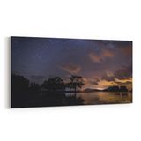 Olla 14779YD Gece Gökyüzü Görseli Yatay Dar 60x30 cm Kanvas Tablo