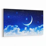 Olla 14783Y Gece Gökyüzü Görseli Yatay 30x20 cm Kanvas Tablo