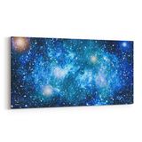 Olla 14786YD Gece Gökyüzü Görseli Yatay Dar 60x30 cm Kanvas Tablo
