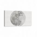 Olla 14793K2Y Gece Gökyüzü Görseli Kare 2 Parça Yatay 65x30 cm Kanvas Tablo