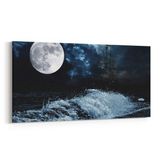 Olla 14805YD Gece Gökyüzü Görseli Yatay Dar 60x30 cm Kanvas Tablo