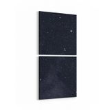 Olla 14816K2D Gece Gökyüzü Görseli Kare 2 Parça Dikey 30x65 cm Kanvas Tablo