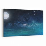 Olla 14819Y Gece Gökyüzü Görseli Yatay 30x20 cm Kanvas Tablo