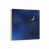 Olla 14820K Gece Gökyüzü Görseli Kare 25x25 cm Kanvas Tablo