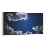 Olla 14834YD Gece Gökyüzü Görseli Yatay Dar 60x30 cm Kanvas Tablo
