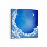 Olla 14837K Gece Gökyüzü Görseli Kare 25x25 cm Kanvas Tablo