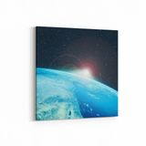 Olla 14841K Gece Gökyüzü Görseli Kare 25x25 cm Kanvas Tablo