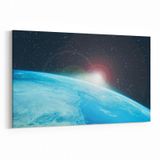 Olla 14841Y Gece Gökyüzü Görseli Yatay 30x20 cm Kanvas Tablo