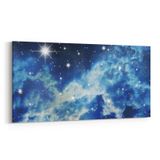 Olla 14844YD Gece Gökyüzü Görseli Yatay Dar 60x30 cm Kanvas Tablo