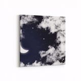 Olla 14846K Gece Gökyüzü Görseli Kare 25x25 cm Kanvas Tablo