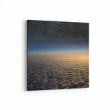 Olla 14848K Gece Gökyüzü Görseli Kare 25x25 cm Kanvas Tablo