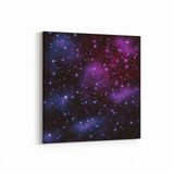Olla 14855K Gece Gökyüzü Görseli Kare 25x25 cm Kanvas Tablo