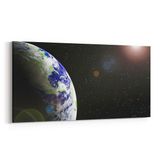 Olla 14856YD Gece Gökyüzü Görseli Yatay Dar 60x30 cm Kanvas Tablo