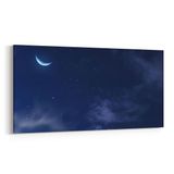 Olla 14859YD Gece Gökyüzü Görseli Yatay Dar 60x30 cm Kanvas Tablo