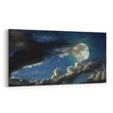 Olla 14861YD Gece Gökyüzü Görseli Yatay Dar 60x30 cm Kanvas Tablo