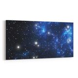 Olla 14863YD Gece Gökyüzü Görseli Yatay Dar 60x30 cm Kanvas Tablo