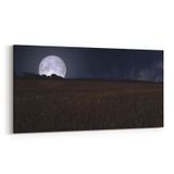 Olla 14865YD Gece Gökyüzü Görseli Yatay Dar 60x30 cm Kanvas Tablo