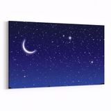 Olla 14867Y Gece Gökyüzü Görseli Yatay 30x20 cm Kanvas Tablo