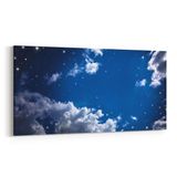 Olla 14870YD Gece Gökyüzü Görseli Yatay Dar 60x30 cm Kanvas Tablo