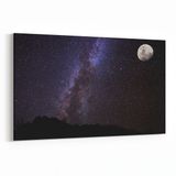 Olla 14876Y Gece Gökyüzü Görseli Yatay 30x20 cm Kanvas Tablo