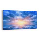 Olla 14877YD Gece Gökyüzü Görseli Yatay Dar 60x30 cm Kanvas Tablo