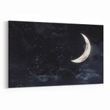 Olla 14883Y Gece Gökyüzü Görseli Yatay 30x20 cm Kanvas Tablo