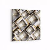 Olla 14887K Geometrik Desen Görseli Kare 25x25 cm Kanvas Tablo