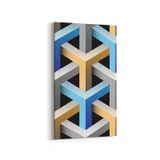 Olla 14910DD Geometrik Desen Görseli Dikey Dar 30x60 cm Kanvas Tablo