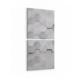 Olla 14940K2D Geometrik Desen Görseli Kare 2 Parça Dikey 30x65 cm Kanvas Tablo