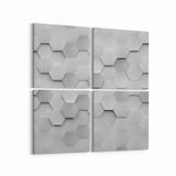 Olla 14940K4 Geometrik Desen Görseli Kare 4 Parça 65x65 cm Kanvas Tablo
