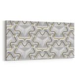 Olla 14951YD Geometrik Desen Görseli Yatay Dar 60x30 cm Kanvas Tablo
