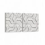 Olla 14953K2Y Geometrik Desen Görseli Kare 2 Parça Yatay 65x30 cm Kanvas Tablo