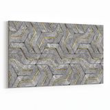 Olla 14954Y Geometrik Desen Görseli Yatay 30x20 cm Kanvas Tablo