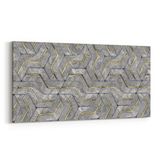 Olla 14954YD Geometrik Desen Görseli Yatay Dar 60x30 cm Kanvas Tablo