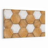 Olla 14956Y Geometrik Desen Görseli Yatay 30x20 cm Kanvas Tablo