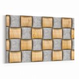 Olla 14957Y Geometrik Desen Görseli Yatay 30x20 cm Kanvas Tablo